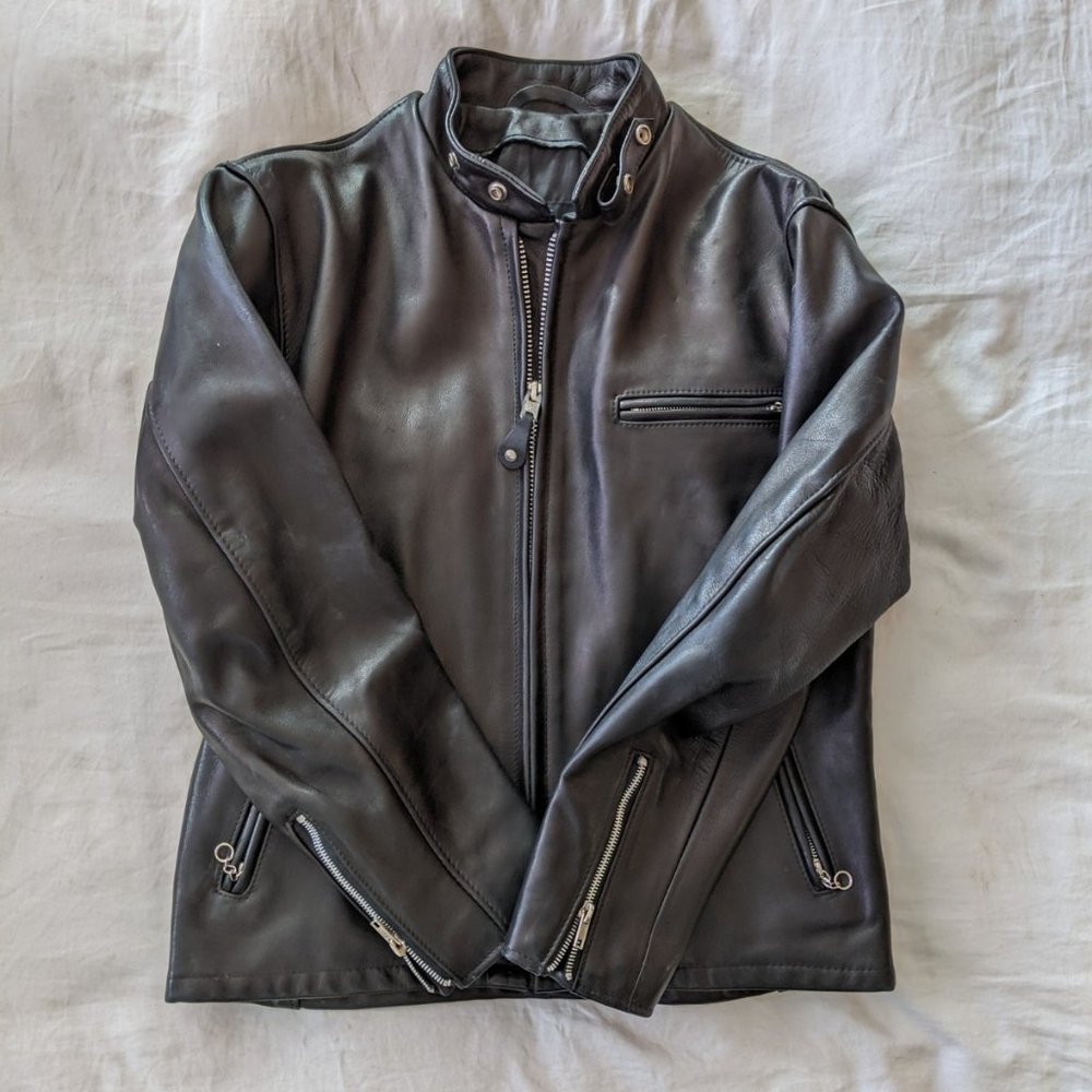 Schott thick leather jacket